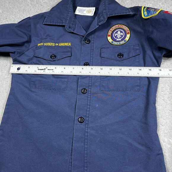 Boy Scouts of America Uniform Shirt Size Youth Small Blue Shirt Cub Scouts - Picture 8 of 12